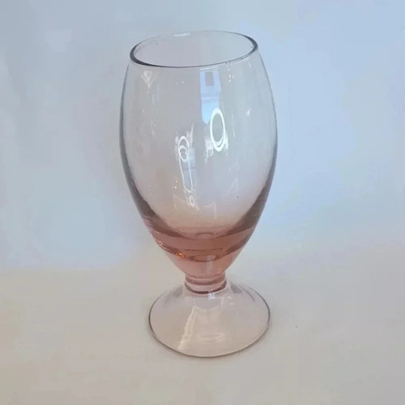 Vintage Pink Rose Empoli Wine Glasses - Set of Four - Picture 2 of 3